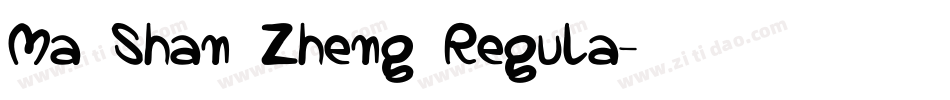 Ma Shan Zheng Regula字体转换